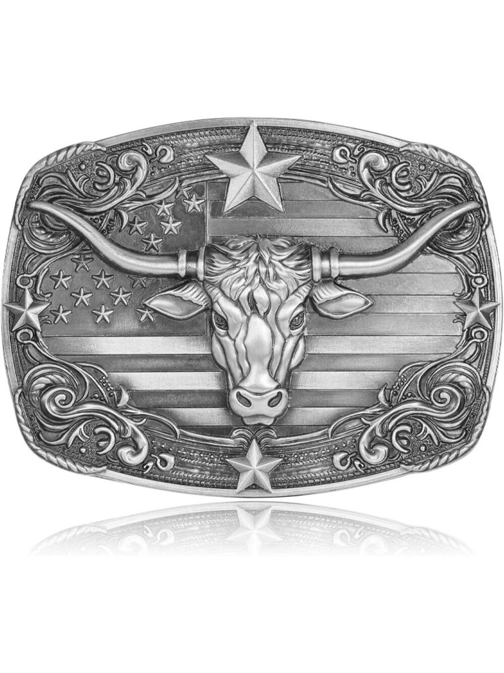 Men 1-longhorn S Western Cowgirl Rodeo Longhorn Bull Belt Buckles
